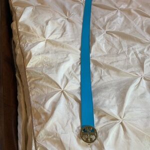Tory Burch Blue Leather Belt sz S